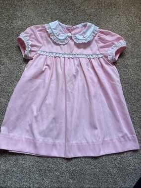 Posh Pickle Bunny Embroidered Dress